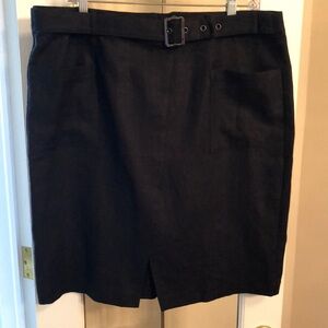 Jones New York Black Linen Skirt- NWT